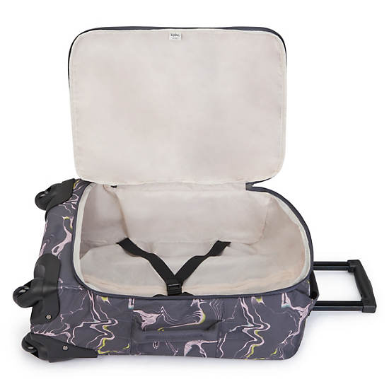 Kipling Darcey Small Printed Carry-On Rolling Resväskor Blå | SE 1471OK